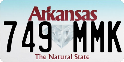 AR license plate 749MMK