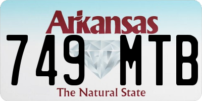 AR license plate 749MTB