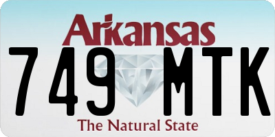 AR license plate 749MTK