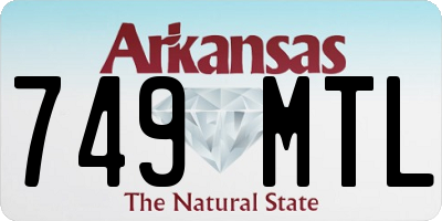 AR license plate 749MTL
