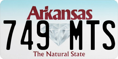 AR license plate 749MTS