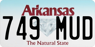 AR license plate 749MUD