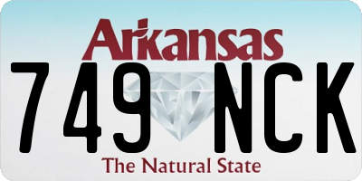 AR license plate 749NCK