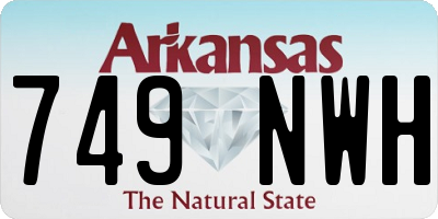 AR license plate 749NWH