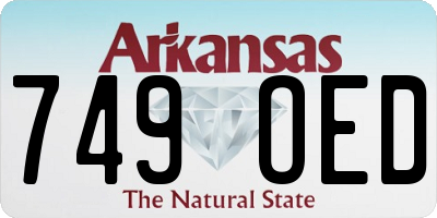 AR license plate 749OED