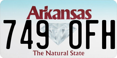 AR license plate 749OFH