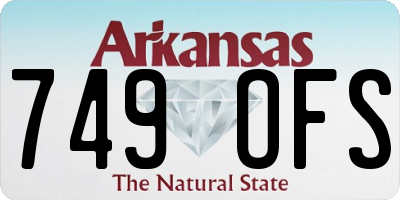 AR license plate 749OFS