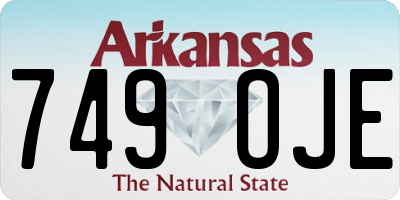 AR license plate 749OJE