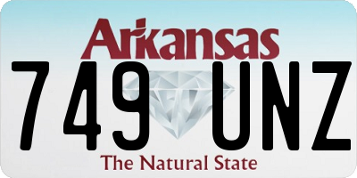 AR license plate 749UNZ