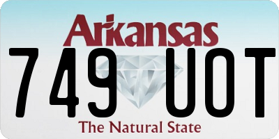 AR license plate 749UOT