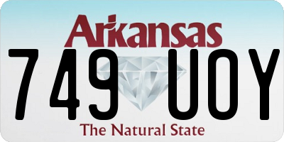 AR license plate 749UOY