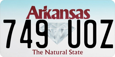 AR license plate 749UOZ