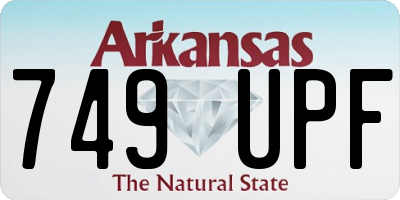 AR license plate 749UPF