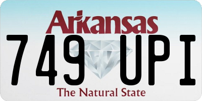 AR license plate 749UPI