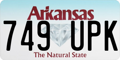 AR license plate 749UPK