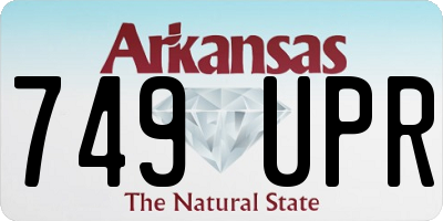 AR license plate 749UPR