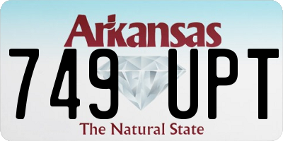 AR license plate 749UPT
