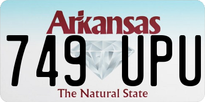 AR license plate 749UPU