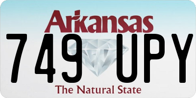 AR license plate 749UPY