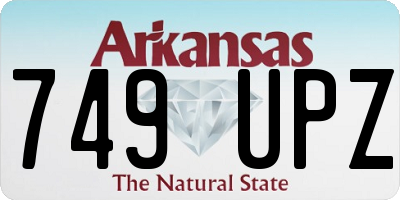 AR license plate 749UPZ