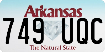 AR license plate 749UQC