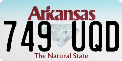 AR license plate 749UQD