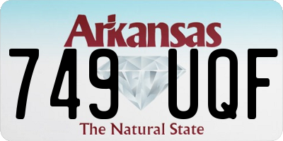 AR license plate 749UQF