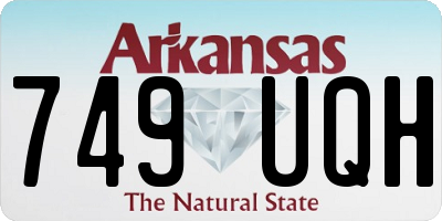 AR license plate 749UQH