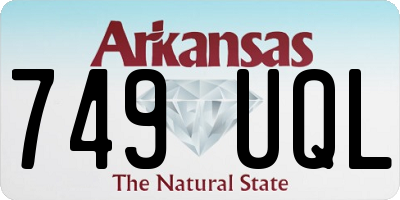 AR license plate 749UQL