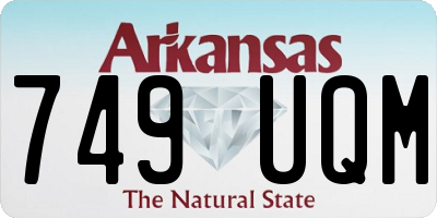 AR license plate 749UQM