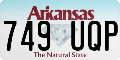AR license plate 749UQP