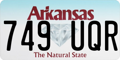 AR license plate 749UQR