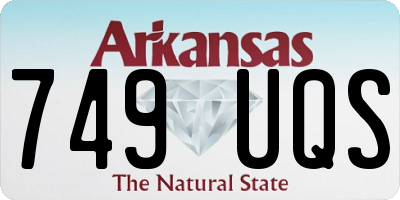 AR license plate 749UQS