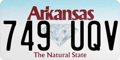 AR license plate 749UQV