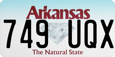 AR license plate 749UQX