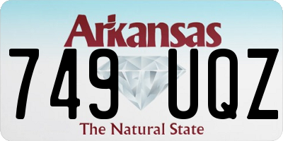 AR license plate 749UQZ