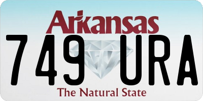 AR license plate 749URA