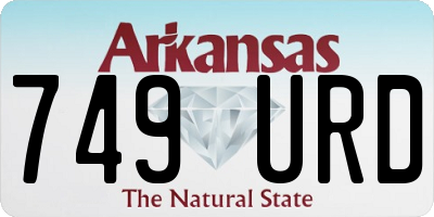 AR license plate 749URD