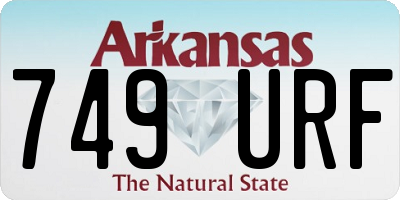 AR license plate 749URF