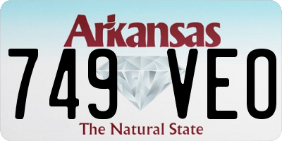 AR license plate 749VEO