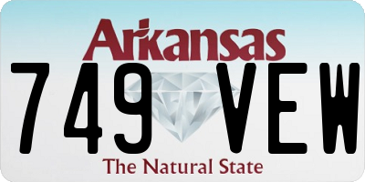 AR license plate 749VEW