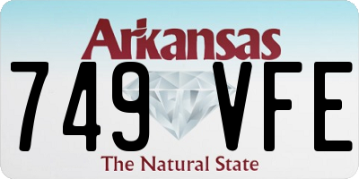 AR license plate 749VFE