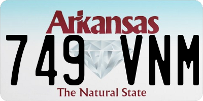 AR license plate 749VNM