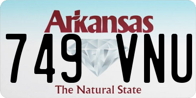 AR license plate 749VNU