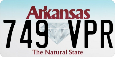 AR license plate 749VPR