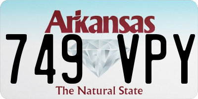 AR license plate 749VPY