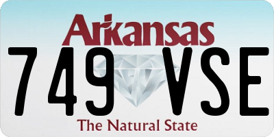 AR license plate 749VSE