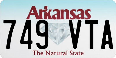 AR license plate 749VTA