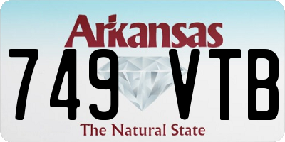 AR license plate 749VTB