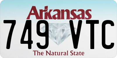 AR license plate 749VTC